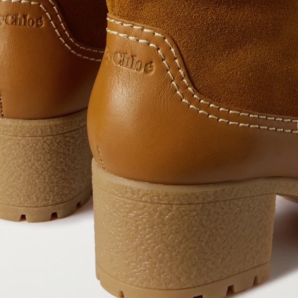 See by Chloé Verena Shearling High Block Heel‎ Booties - Picture 7 of 16